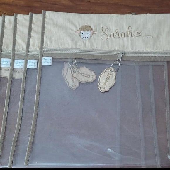 Kit 6 Saquinhos para Troca Maternidade com Personagem