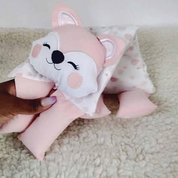 Naninha Térmica Para Bebês - Ursinha Rosa