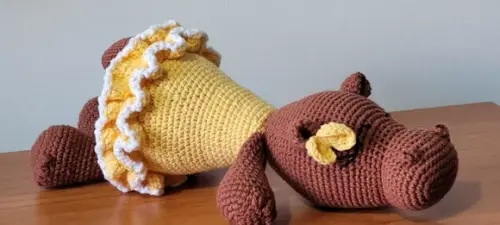Amigurumi musical - Hipopótamo