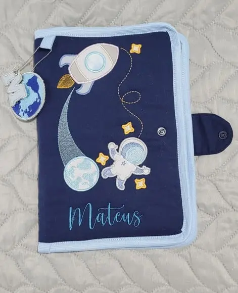 Capa Caderneta de Vacinação - Astronauta