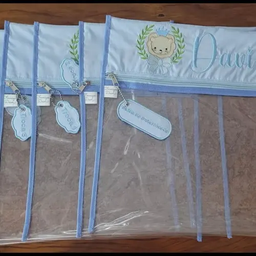 Kit 6 Saquinhos para Troca Maternidade com Personagem