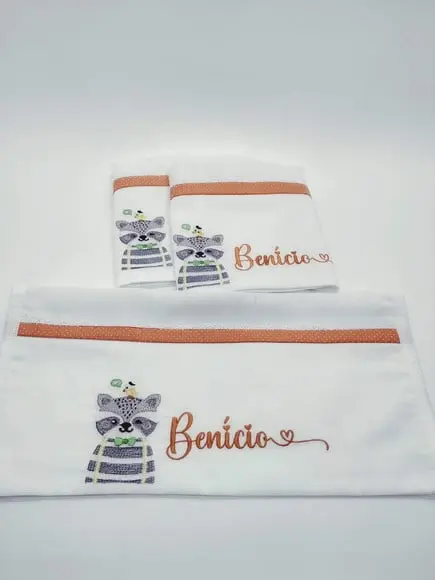 Kit Duo Toalha de boca + Fralda de boca - Guaxinim