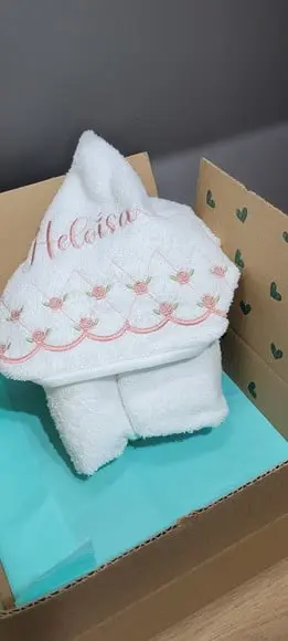 Toalha de Banho com Capuz - Floral