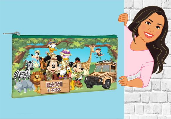Estojo Mickey Safari