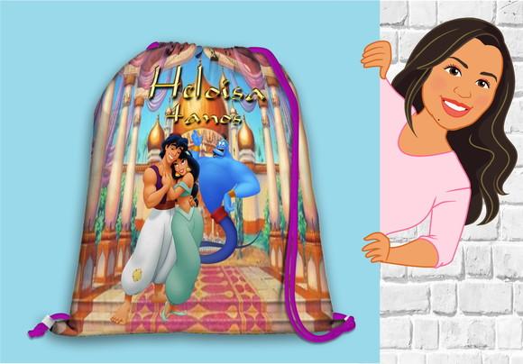 Mochilinha Jasmine do Alladin
