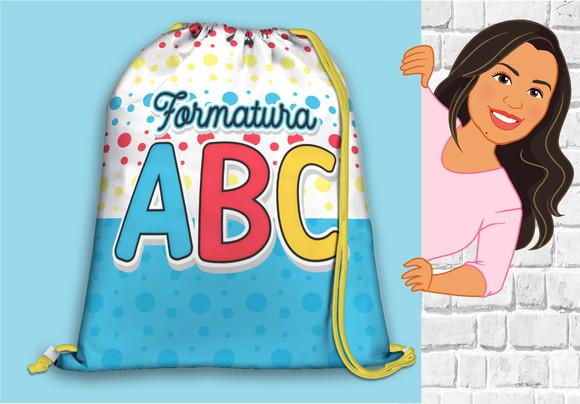 Mochilinha Personalizada Formatura Abc