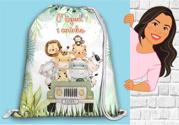 Mochilinha Personalizada Safari