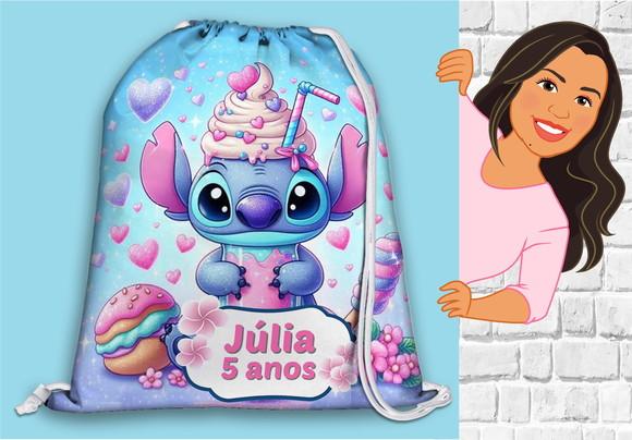 Mochilinha Personalizada Stitch