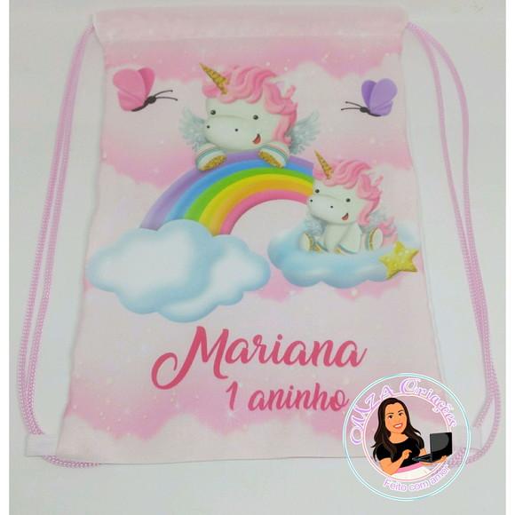 Mochilinha Unicórnio