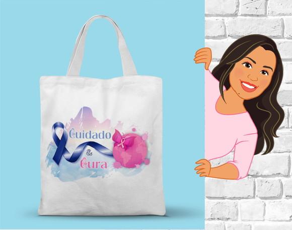 Sacola Ecobag Outubro Rosa