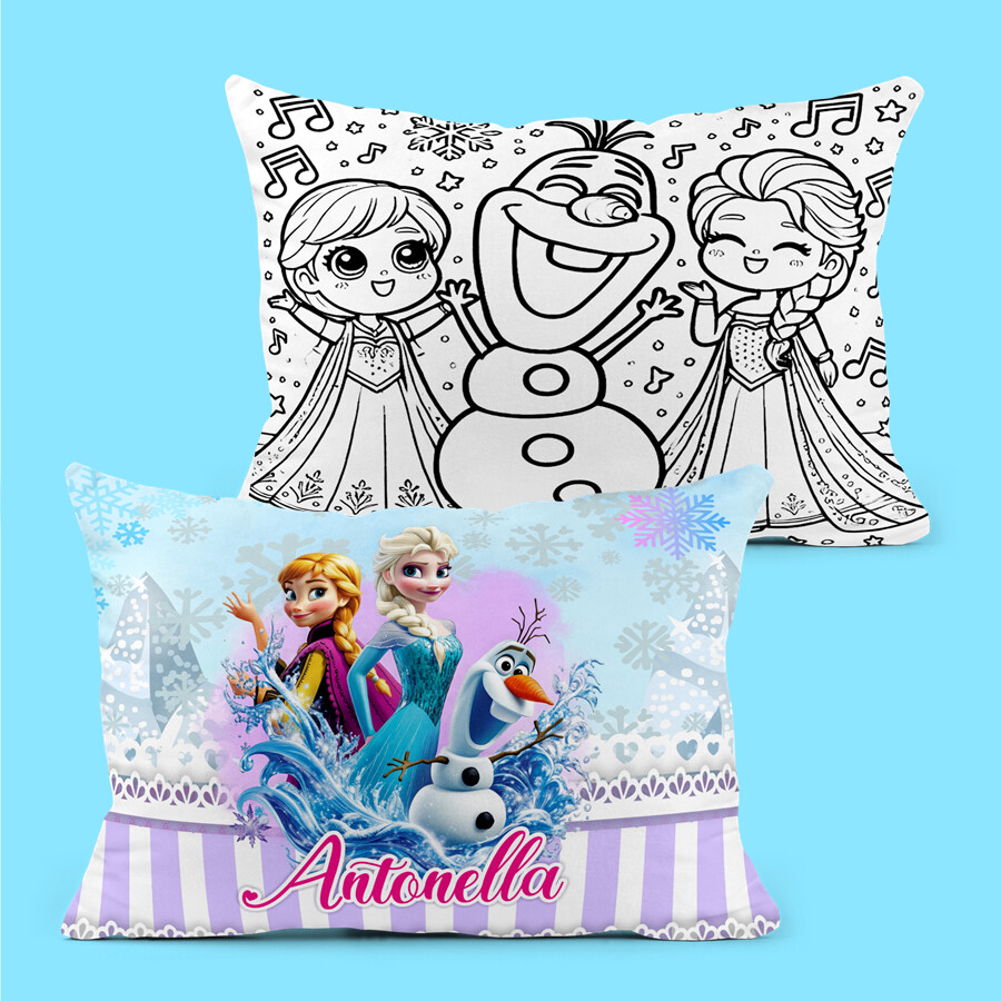 Kit Almofada Personalizada Frozen