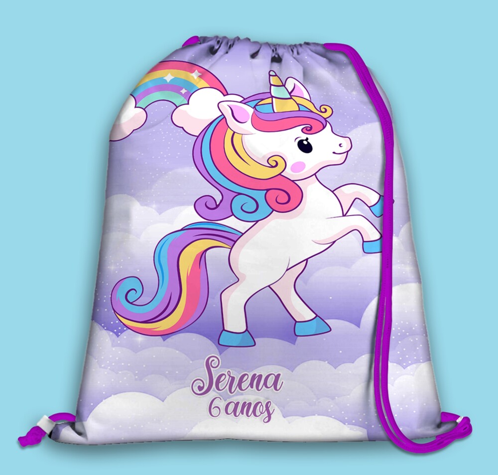 Mochilinha Unicórnio