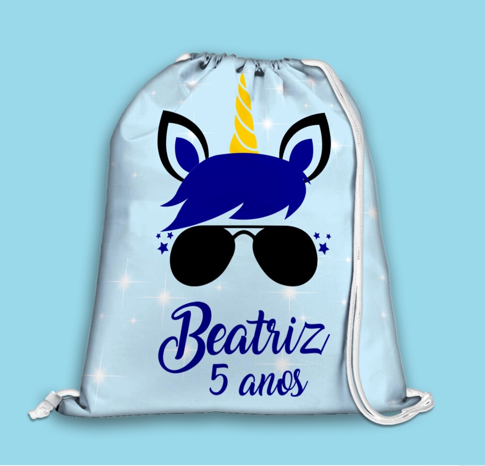 Mochilinha Unicórnio Menino