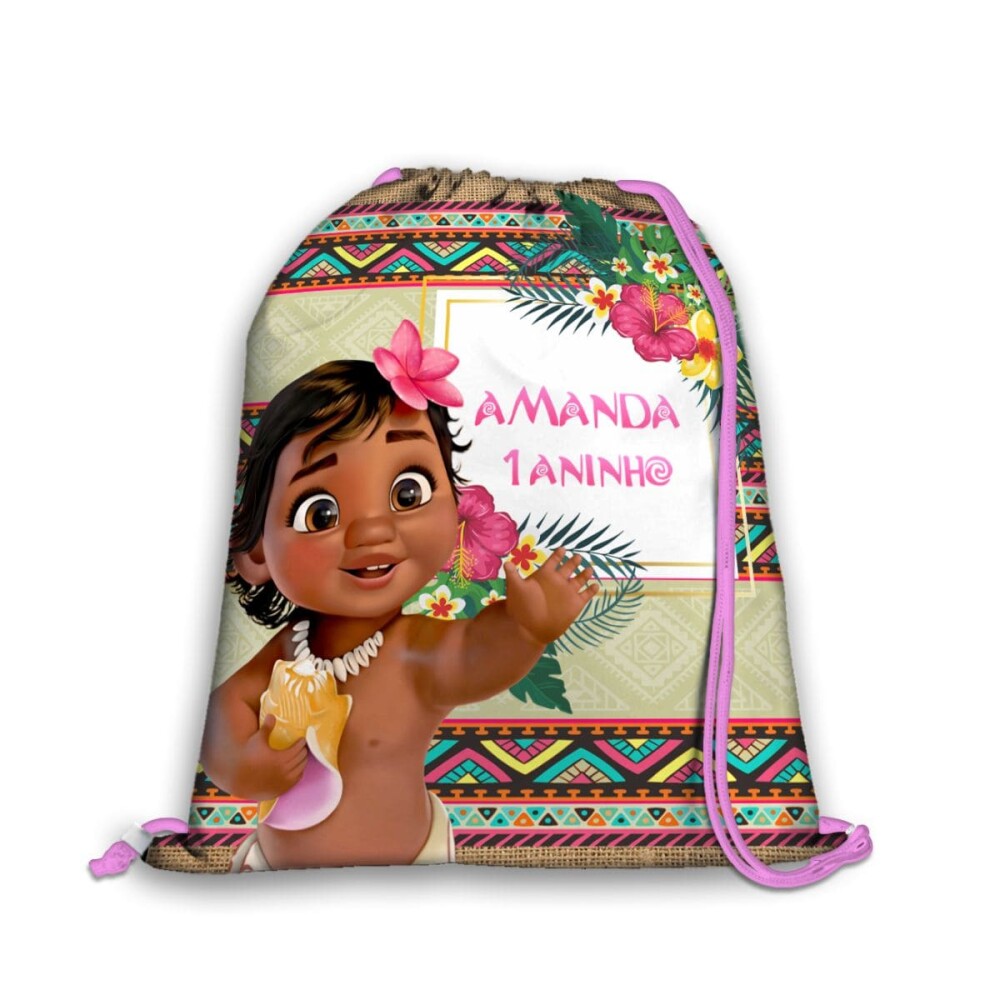 Mochilinha Moana Baby Personalizada