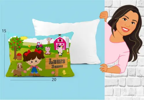 Almofada Fazendinha Menina