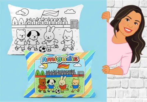 Almofada Colorir Bobbie Goods