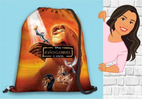 Mochila Esportiva O Rei Leão