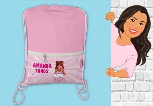 Mochila Personalizada Roblox Menina