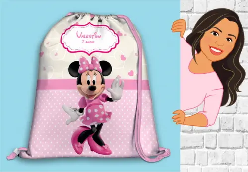 Mochilinha Minnie Rosa