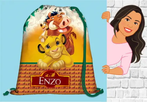 Mochilinha Personalizada o Rei Leão