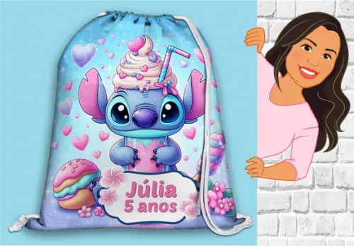 Mochilinha Personalizada Stitch
