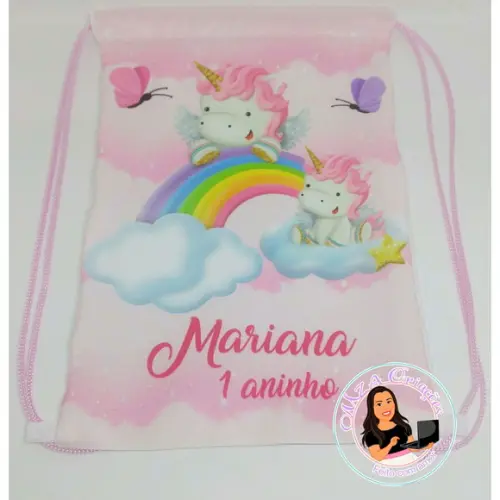 Mochilinha Unicórnio