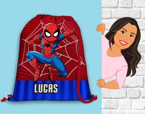 Mochilinha Personalizada Homem Aranha