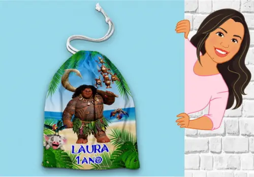 Saquinho Surpresa Moana e Mauí