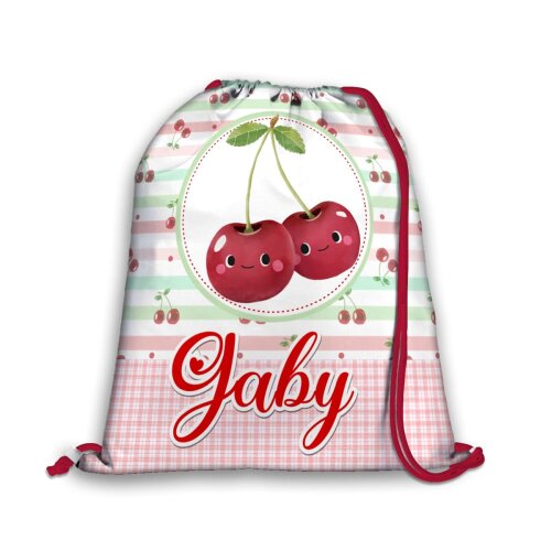 Mochilinha Personalizada Cereja
