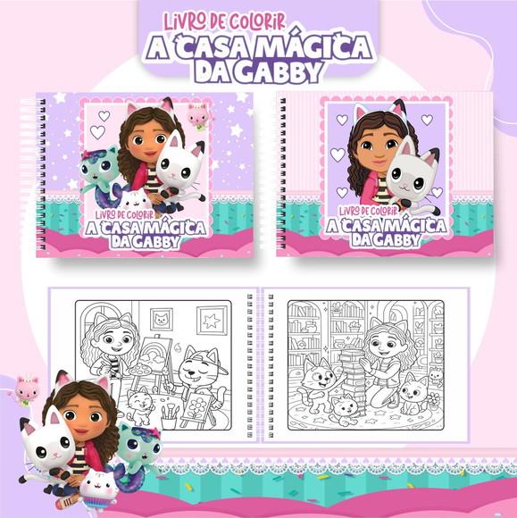 Bloquinho de Colorir Tema a Casa Magica da Gaby
