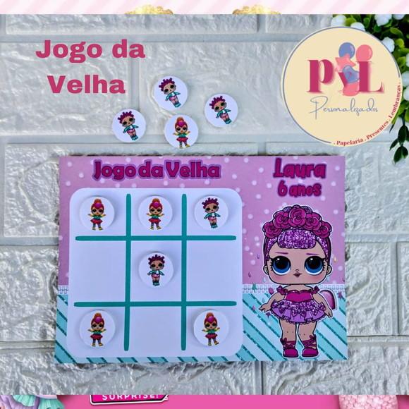 Jogo da Velha - Lembrancinha de Aniversário Lol Surprise