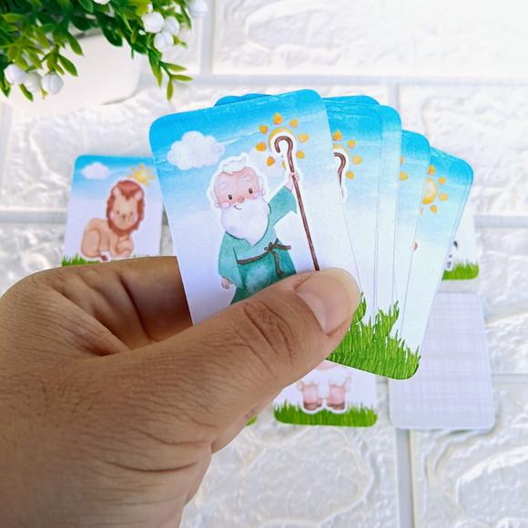 Kit 10 Lembrancinhas Jogo da Memória Arca de Noe Personaliza