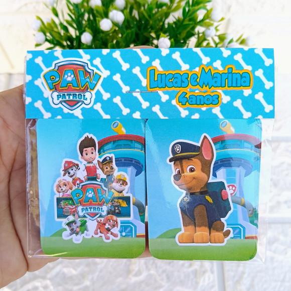 Kit 10 Lembrancinhas Jogo da Memória Patrulha Canina Persona