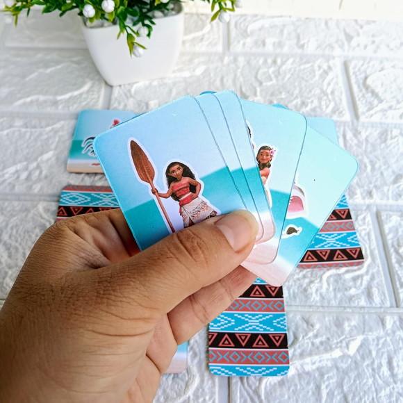 Kit 10 Lembrancinhas Jogo da Memória Moana