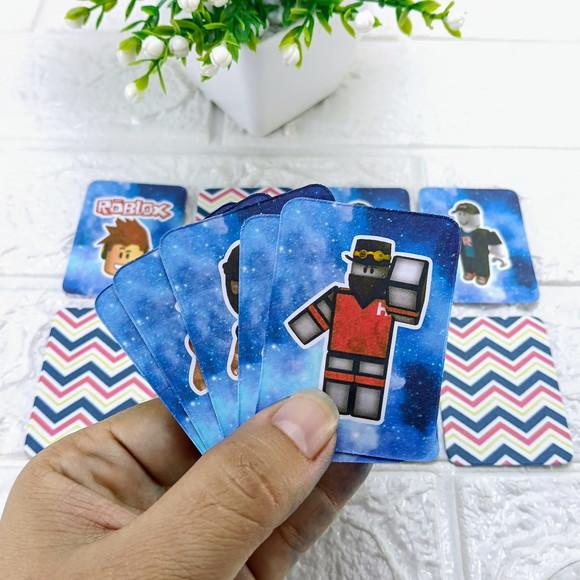 Kit 10 Lembrancinhas Jogo da Memória Roblox