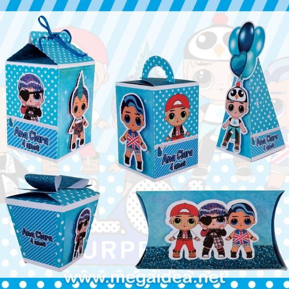Kit 110 Peças Lembrancinha Personalizada Lol Surprise Menino