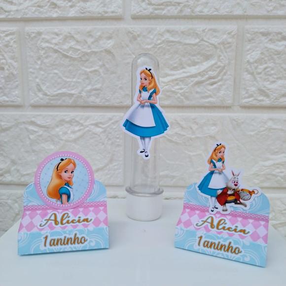 Kit 110 Peças Lembrancinhas Alice no Pais das Maravilhas