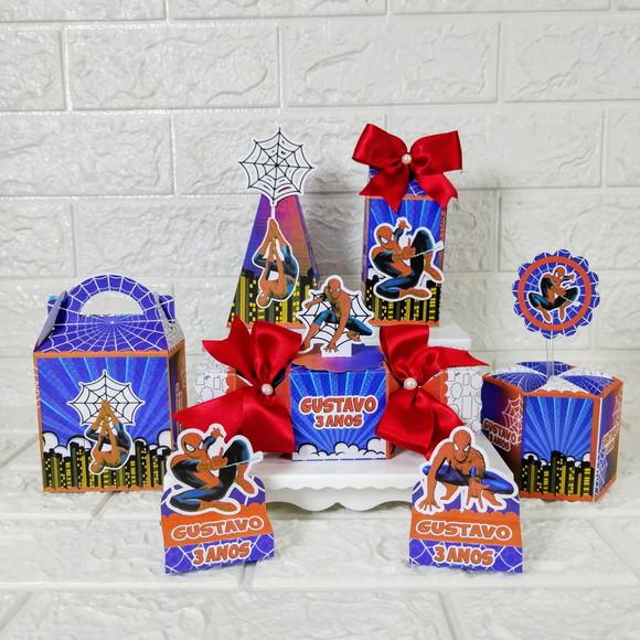 Kit 110 Peças Lembrancinhas Homem Aranha