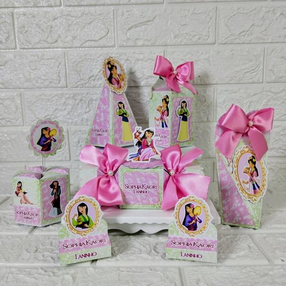 Kit 110 Peças Lembrancinhas Personalizadas Mulan