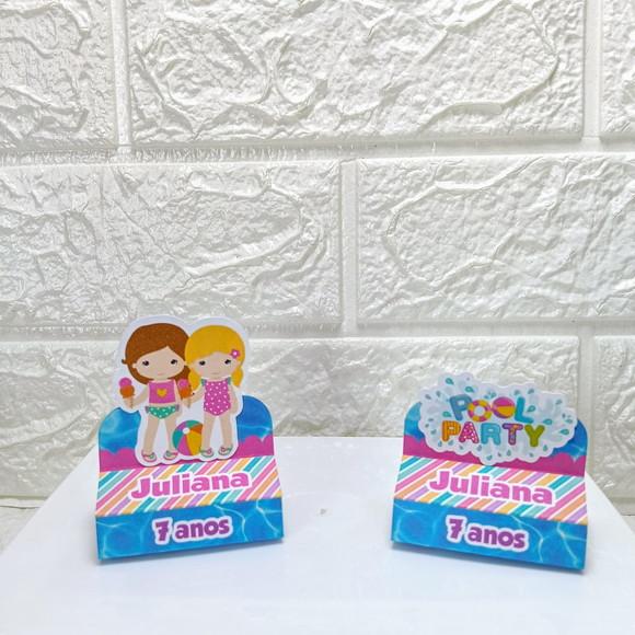 Kit 110 Peças Lembrancinhas Personalizadas Pool Party Menina