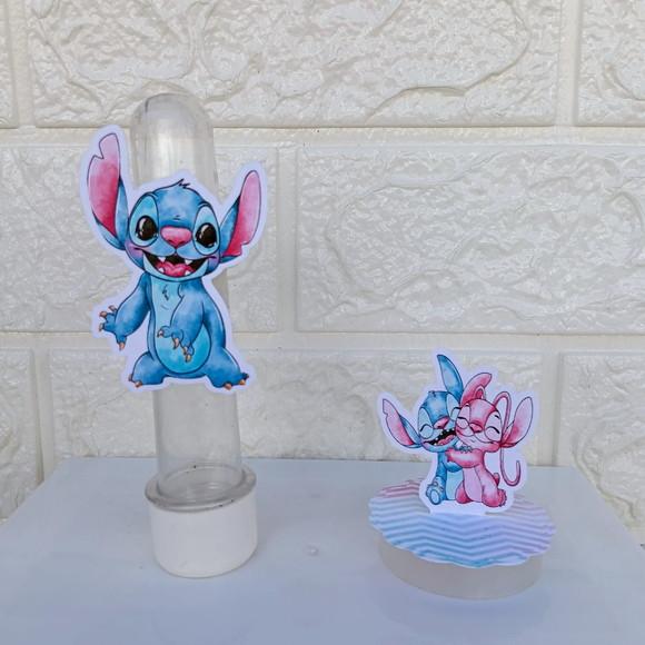 Kit 110 Peças Lembrancinhas Personalizadas Stitch e Angel