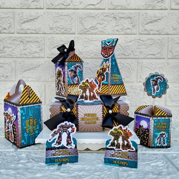 Kit 110 Peças Lembrancinhas Personalizadas Transformers