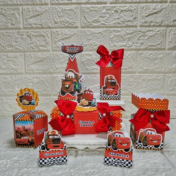 Kit 145 Peças Lembrancinhas Cars Relâmpago Mcqueen