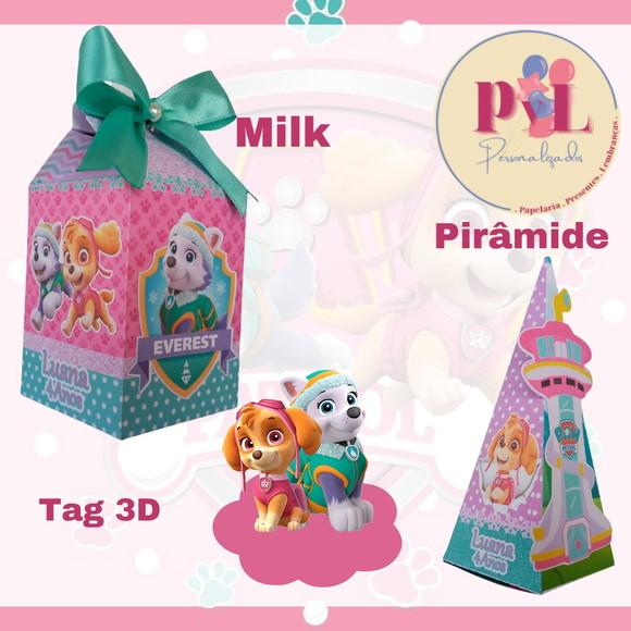 Kit 145 Peças Lembrancinhas Patrulha Canina Menina