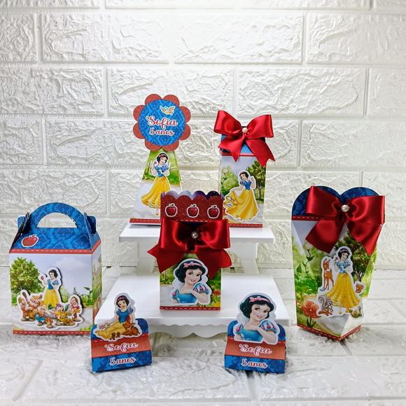 Kit 145 Peças Lembrancinhas Personalizadas a Branca de Neve