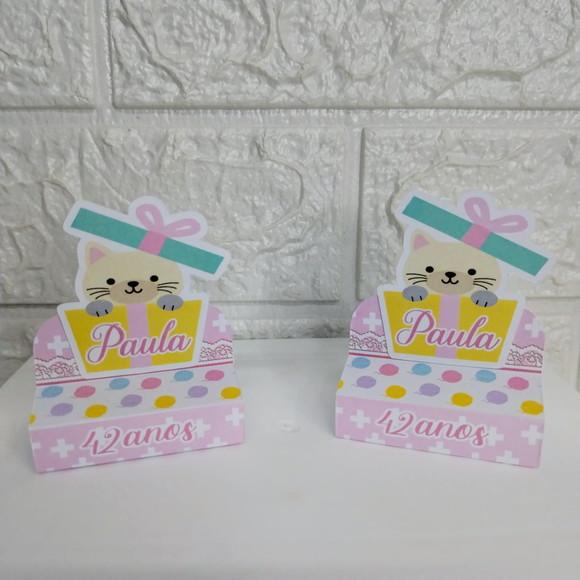 Kit 145 Peças Lembrancinhas Personalizadas Gatinhos Candy