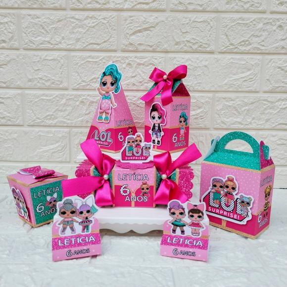 Kit 145 Peças Lembrancinhas Personalizadas Lol Surprise