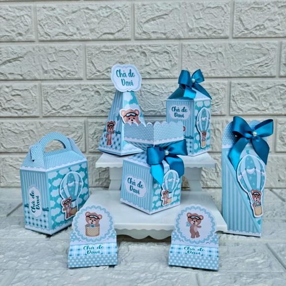 Kit 145 Peças Lembrancinhas Personalizadas Ursinho Baloeiro