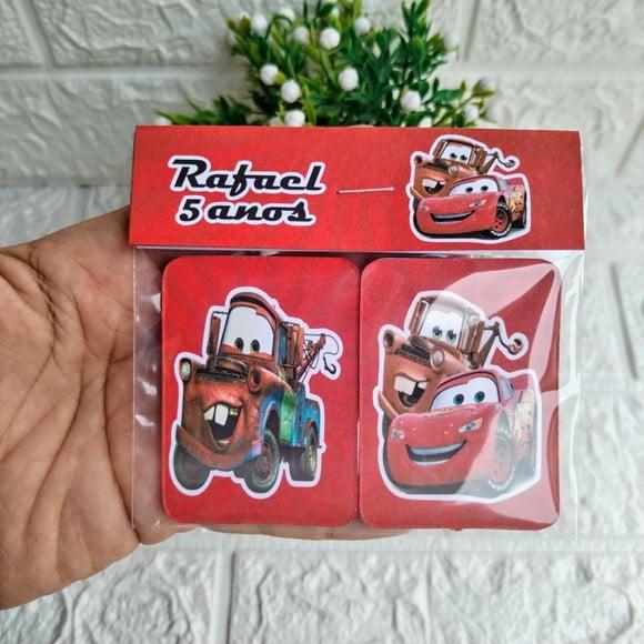 Kit 15 Lembrancinhas Jogo da Memória Cars Relâmpago Mcqueen