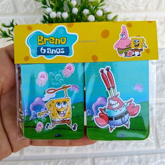 Kit 15 Lembrancinhas Jogo da Memória Bob Esponja Personaliza